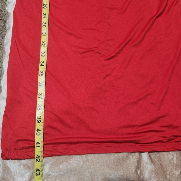 Amazon Ruched Red Dress - Picture 2 of 6